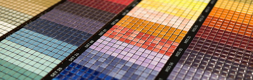Bunte Mosaikfliesen